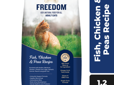 Signature Freedom Fish, Chicken and Peas Recipe Adult Cat Dry Food Fashion