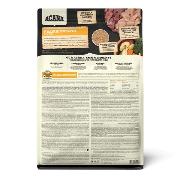 Acana Classic Prairie Poultry Dog Dry Food (All Breeds and Ages) Online now