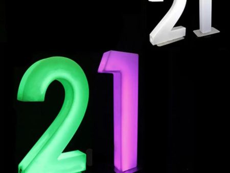 21 Giant LED Number Hire Online now