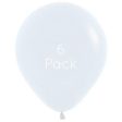 45cm White Giant Balloons - 6 Pkt Cheap