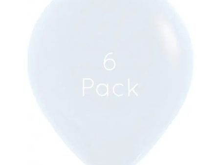 45cm White Giant Balloons - 6 Pkt Cheap