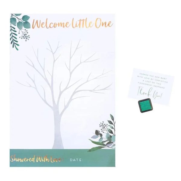 Baby Shower Fingerprint Tree Keepsake Online