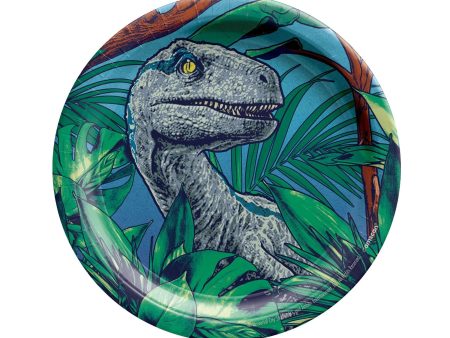 Jurassic Into the Wild Plates - Lunch 8 Pkt Online Sale