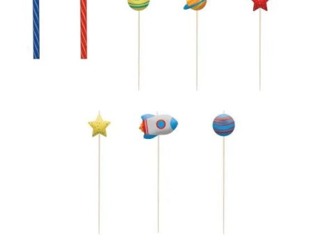 Blast Off Birthday Candle Set - 8 Pkt Online Sale