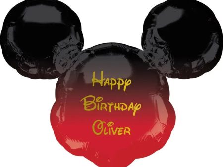 Personalised Mickey Mouse Ombre Balloon Online