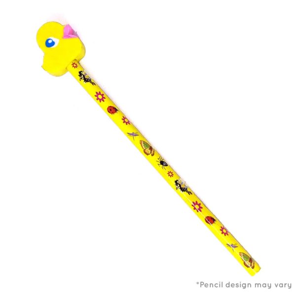 Rubber Duck Eraser with Pencil Supply