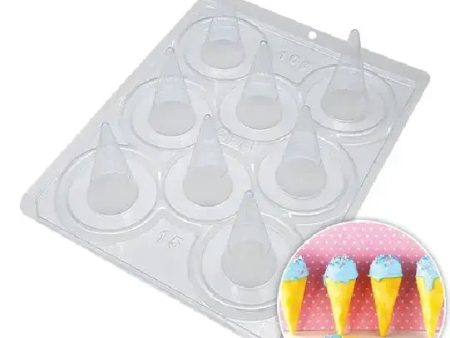 Mini Ice Cream Waffle Cones Plastic Candy Mould #15 Discount