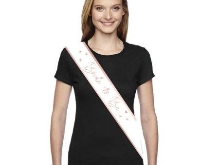 Rose Gold Bride To Be Sash Fashion