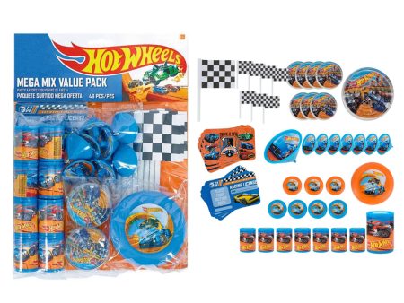 Hot Wheels Wild Racer Mega Mix Favour Pack - 48 Pc Online Hot Sale