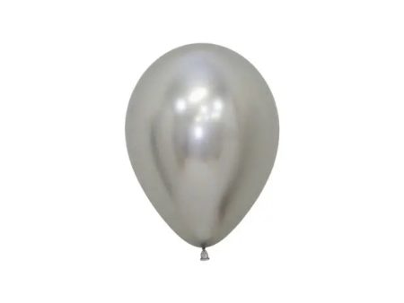 Reflex Metallic Silver Mini Balloons - 50 Pkt For Discount