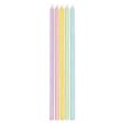 Pastel Taper Candles - 10 Pkt Fashion