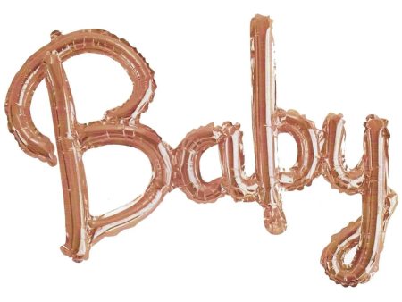 Rose Gold Script Foil Balloon Phrase - Baby CLEARANCE Online Sale