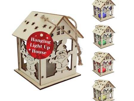 Hanging Light Up House Christmas Decoration Sale