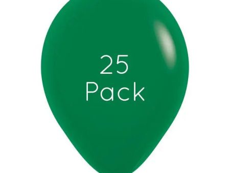 Forest Green Balloons - 25 Pkt For Sale