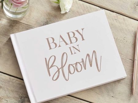 Ginger Ray Baby in Bloom Rose Gold & Blush Baby Shower Guest Book on Sale