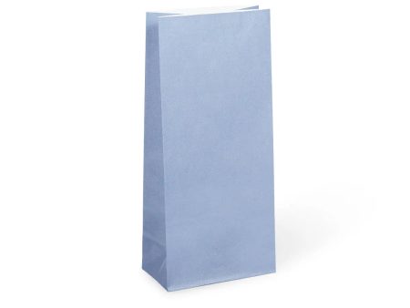 Earth Collection French Blue Paper Party Bags 22cm x 10cm - Packet of 12 Discount