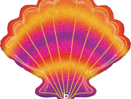 Glitter Seashell Supershape Foil Balloon Hot on Sale