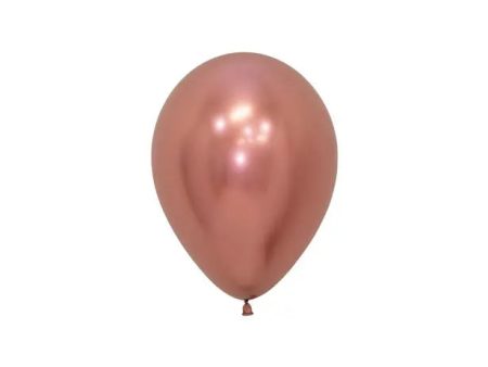 Reflex Metallic Rose Gold Mini Balloons - 50 Pkt Discount