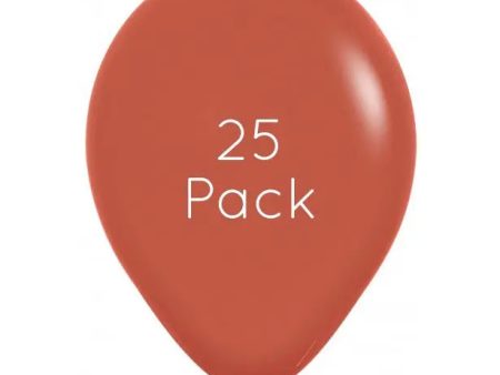 Terracotta Balloons - 25 Pkt Fashion