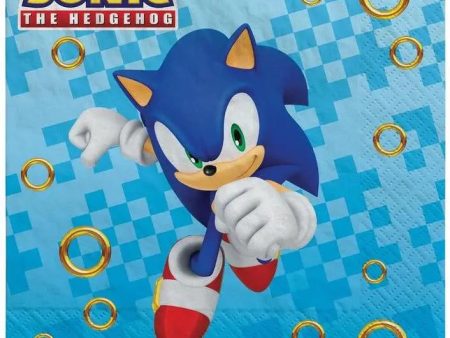 Sonic the Hedgehog Napkins - Lunch 16 Pkt Online Sale