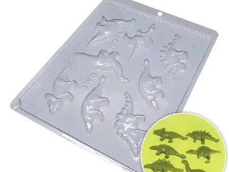 Assorted Dinosaurs Plastic Candy Mould #10029 Supply