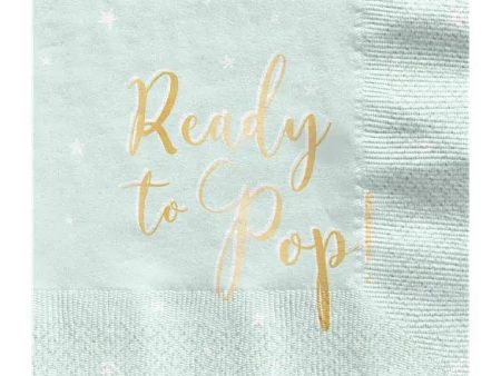 Ready to Pop Baby Shower Napkins - Lunch 16 Pkt Discount