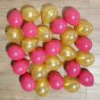 Fuchsia & Gold Mini Balloons - 25 Pkt Online now