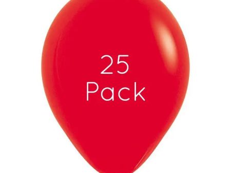 Red Balloons - 25 Pkt Hot on Sale