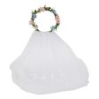 Ginger Ray Boho Bride Headband with Embroidered Veil Online