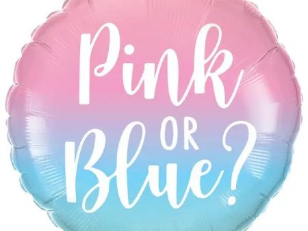 Gender Reveal Ombre Foil Balloon Online