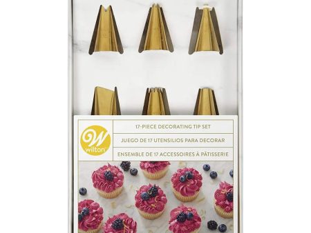 Wilton Navy & Gold Decorating Tip Set - 17 Pc Discount