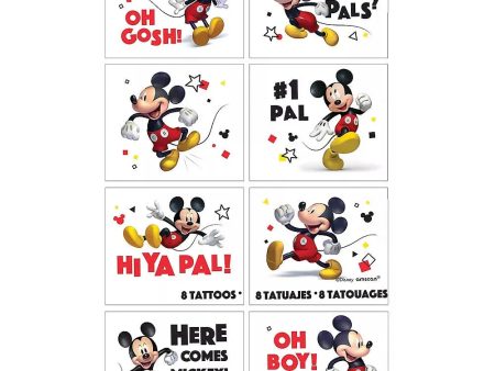 Mickey Mouse Forever Tattoos - 8 Pkt Cheap