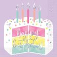 Pastel Happy Birthday Cake Napkins - Lunch 16 Pkt on Sale