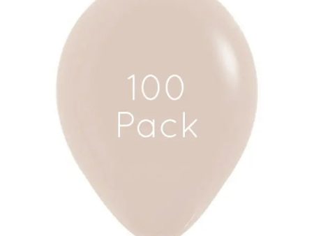 White Sand Balloons - 100 Pkt Online Sale