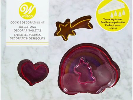 Wilton Unicorn Cookie Decorating Kit - incl. 4 tips, bags & cookie cutters For Discount