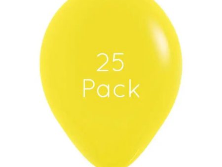 Yellow Balloons - 25 Pkt Fashion