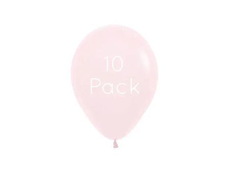 Pastel Matte Pink Mini Balloons - 10 Pkt Discount