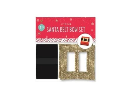 Santa Belt Bow Set Supply