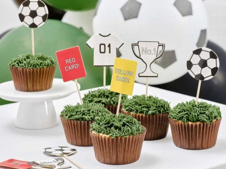 Ginger Ray Football Cupcake Toppers - 12 Pkt Online