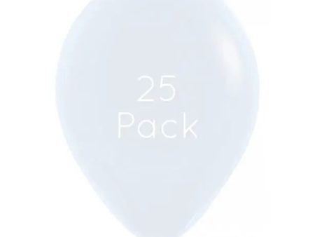 White Balloons - 25 Pkt Supply