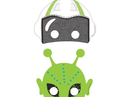 Blast Off Birthday Masks - 8 Pkt Online now