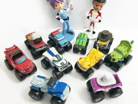 Blaze & the Monster Machines Characters Cake Topper Set Fashion