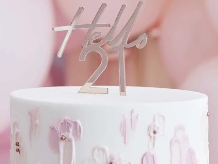 Ginger Ray Rose Gold 21st Birthday Cake Topper Fashion