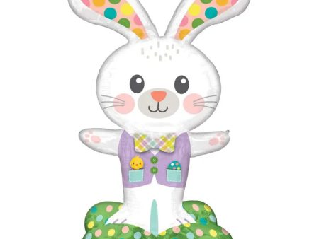 Spotted Easter Bunny AirLoonz Air-Fill Balloon For Sale