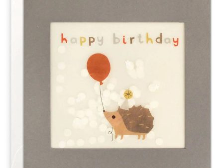 James Ellis Happy Birthday Hedgehog Shakies Card Online now