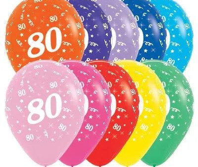 80th Birthday Balloon Supply