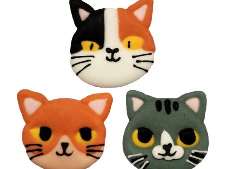 Edible Cat Decorations 38mm - Set of 3 Online Sale