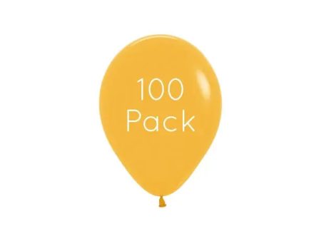 Mustard Mini Balloons - 100 Pkt Online now