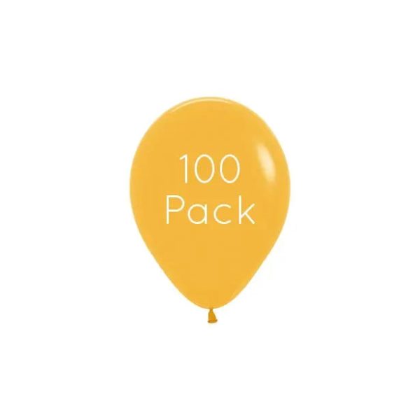 Mustard Mini Balloons - 100 Pkt Online now