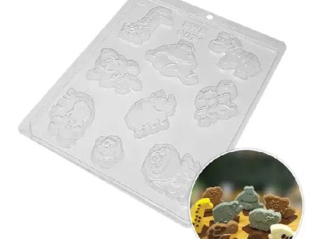 Safari Animals Plastic Candy Mould #9571 For Discount